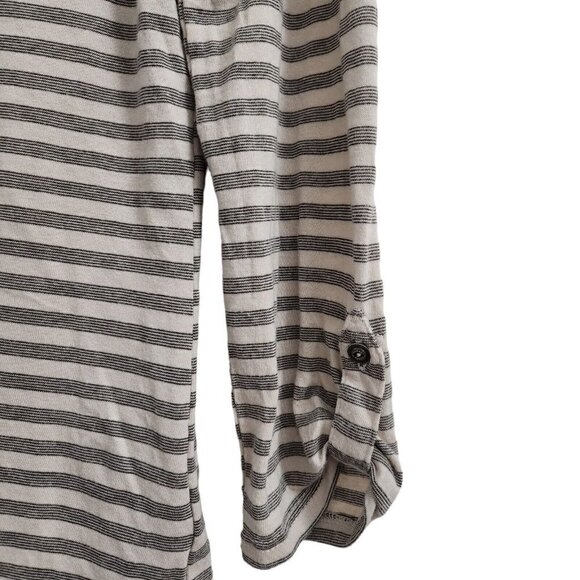 Kuhl Womens Top Small Beige Striped Jive 3/4 Sleeve Tee Dove Outdoor #8385 - Picture 5 of 13